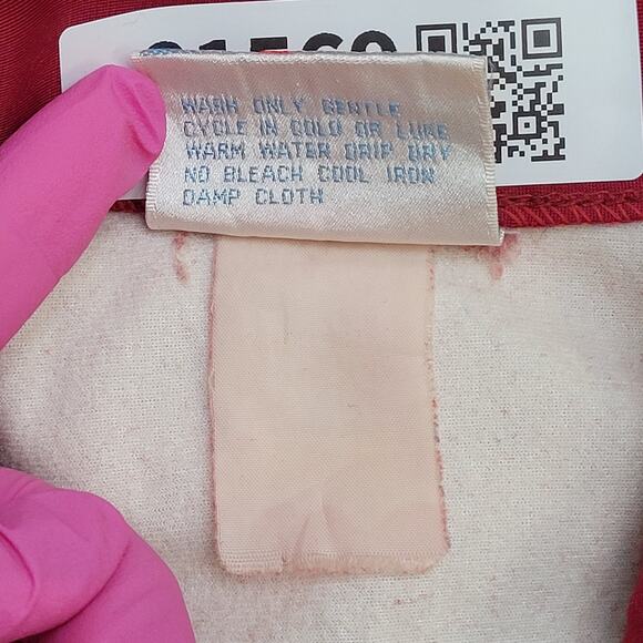 Vintage 80s Footlocker Track Jacket Womens Medium 19x24 Red - Picture 8 of 11